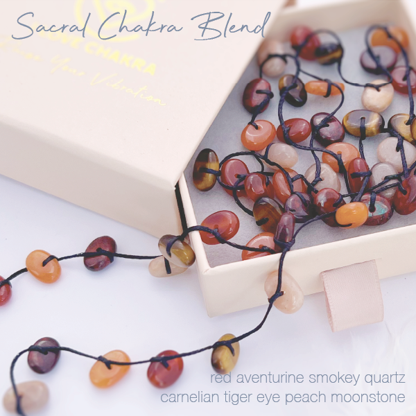 Sacral Chakra Stones Crystal Ritual Necklace - Fertility