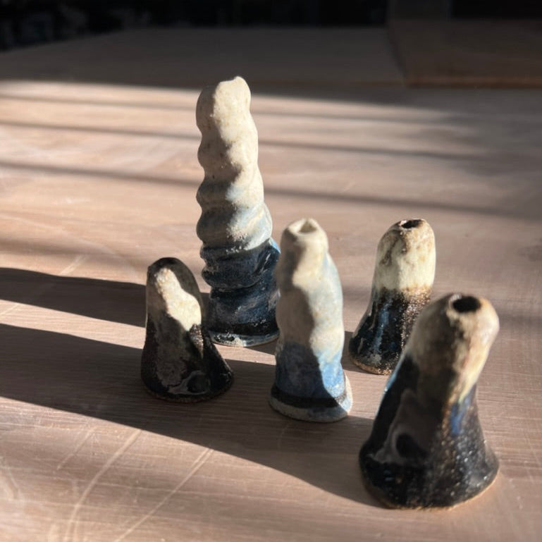 Stoneware Feather Catchers