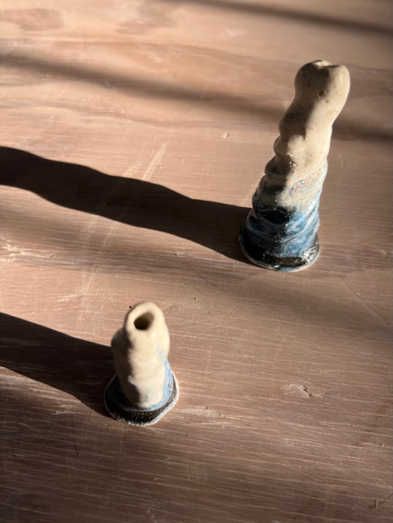 Stoneware Feather Catchers