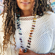 54 x Chakra Stones Crystal Ritual Wrap Necklace - Balance