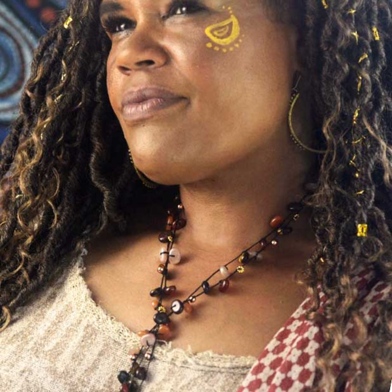 “Unisex sacral chakra necklace with custom-cut crystals for creativity, passion, and emotional flow.”

