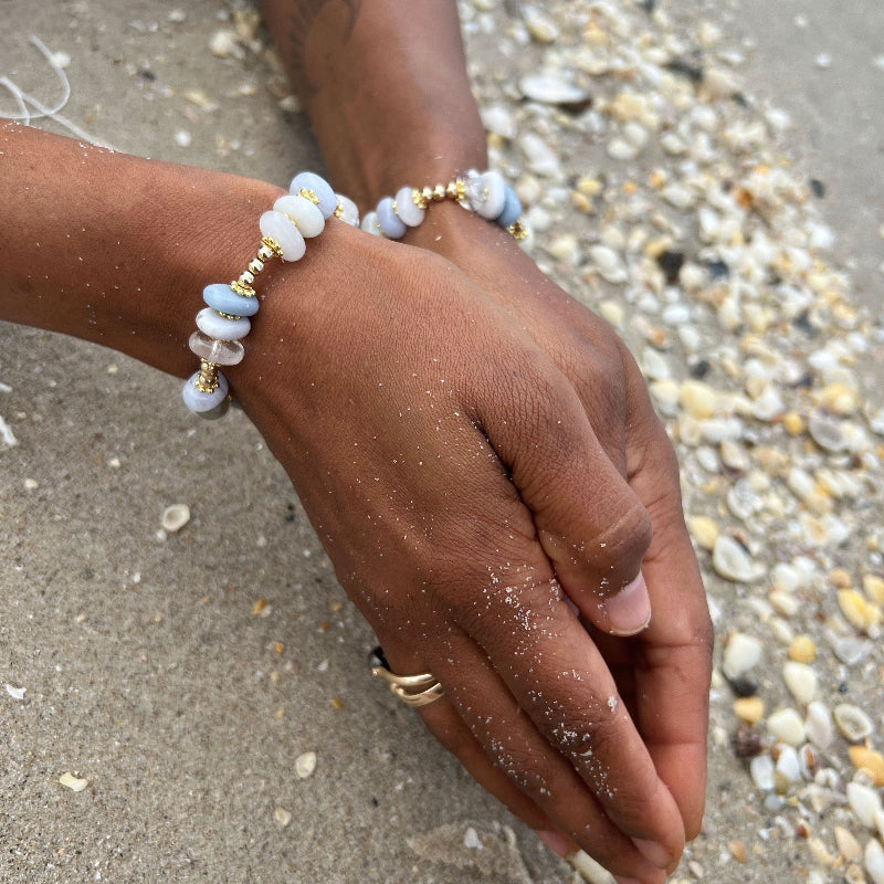 crown chakra crystals bracleet for spiritual connection, clarity, and enlightenment. Handcrafted with custom-cut stones for meditation and higher awareness.”