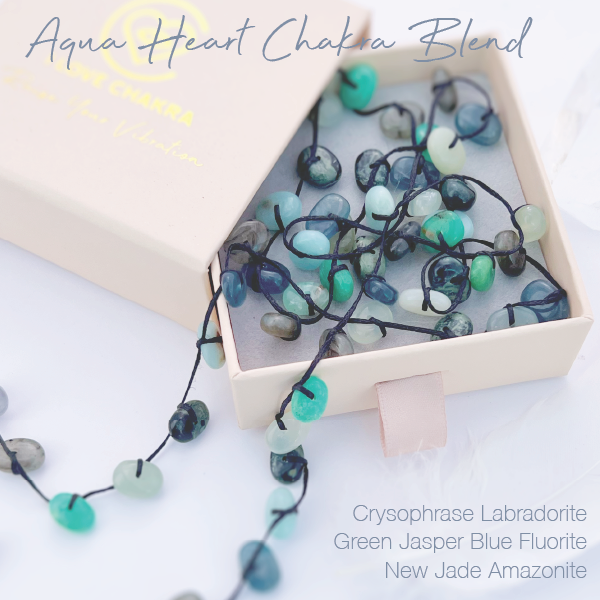 Higher Heart Chakra Stones Crystal Ritual Necklace - Love & Boundaries