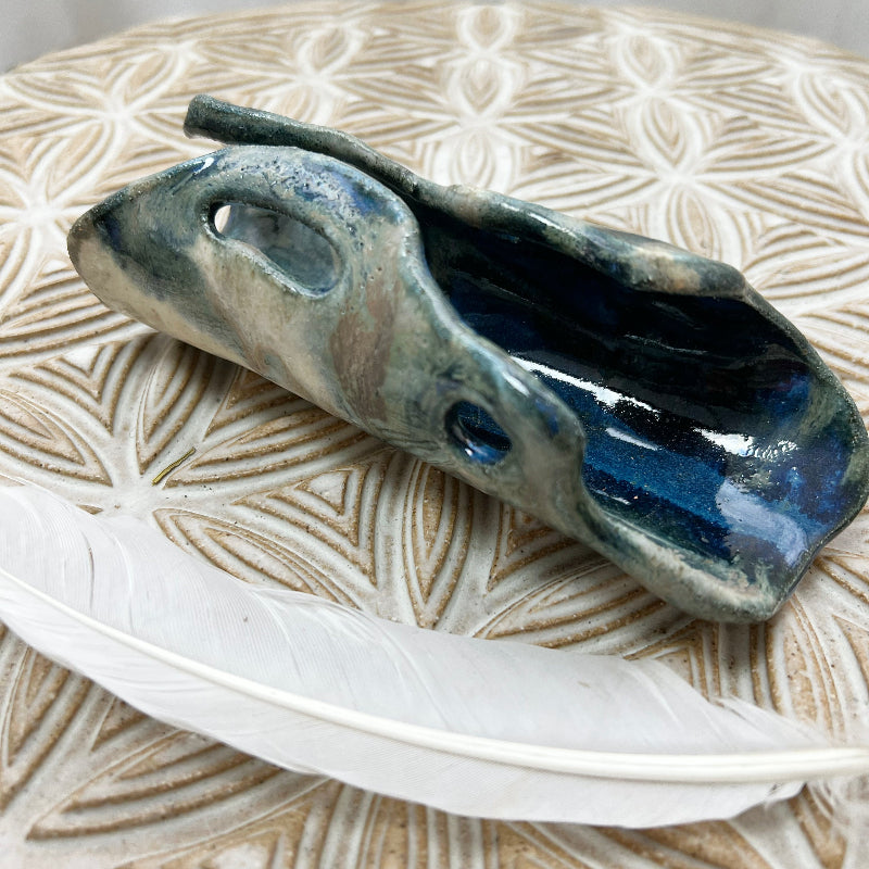 Hand made Sage burning ceramics for cleansing space 