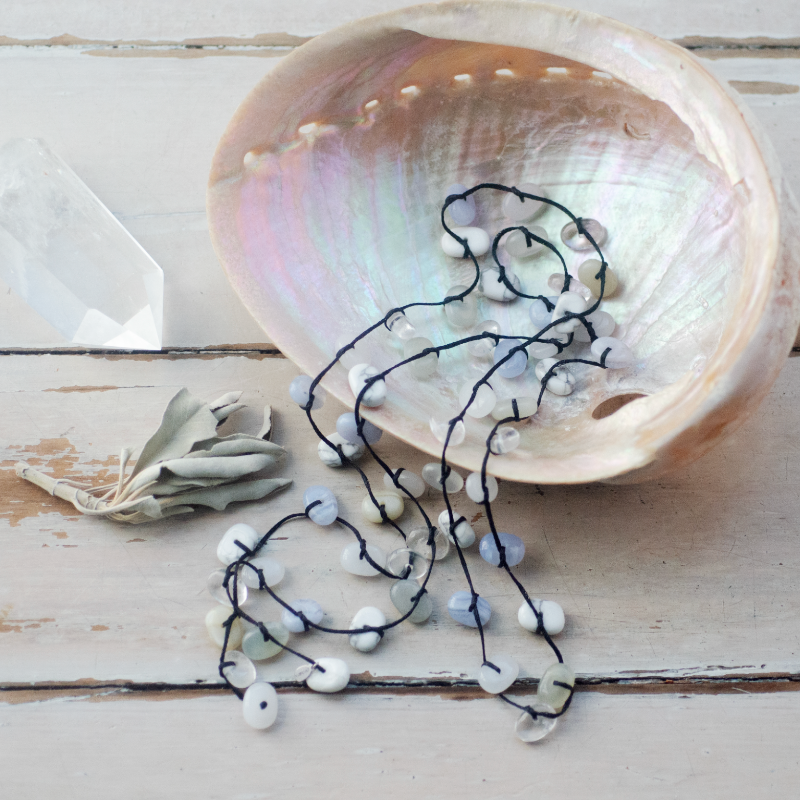 “Unisex crown chakra crystals necklace for spiritual connection, clarity, and inner peace. Handcrafted with custom-cut stones for meditation and enlightenment.”