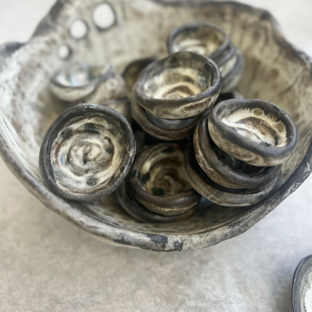 Tiny Tea Light Burning Bowls