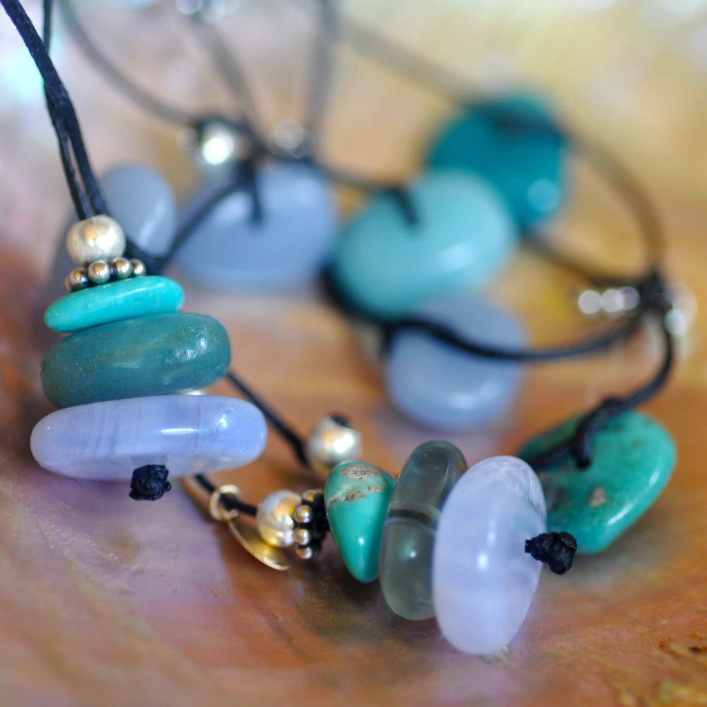 Aqua Ice Crystal Necklace - i Love Chakra 