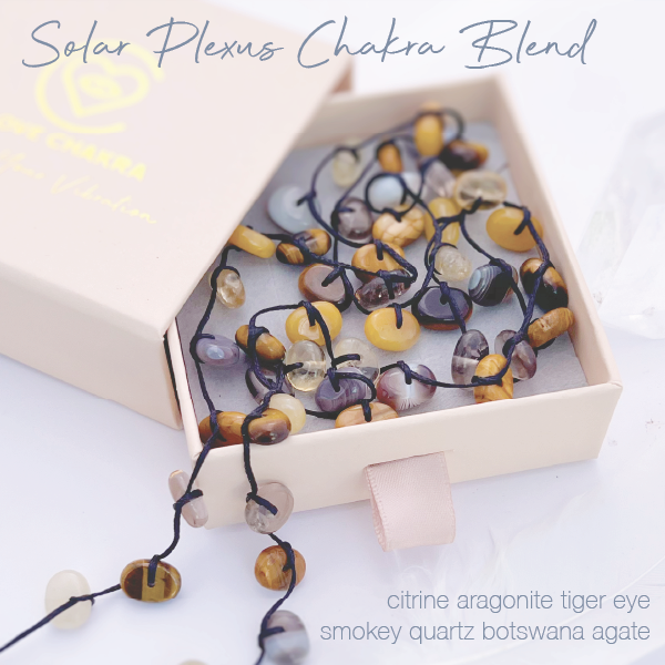 Solar Plexus Chakra Stones Crystal Ritual Necklace - Abundance