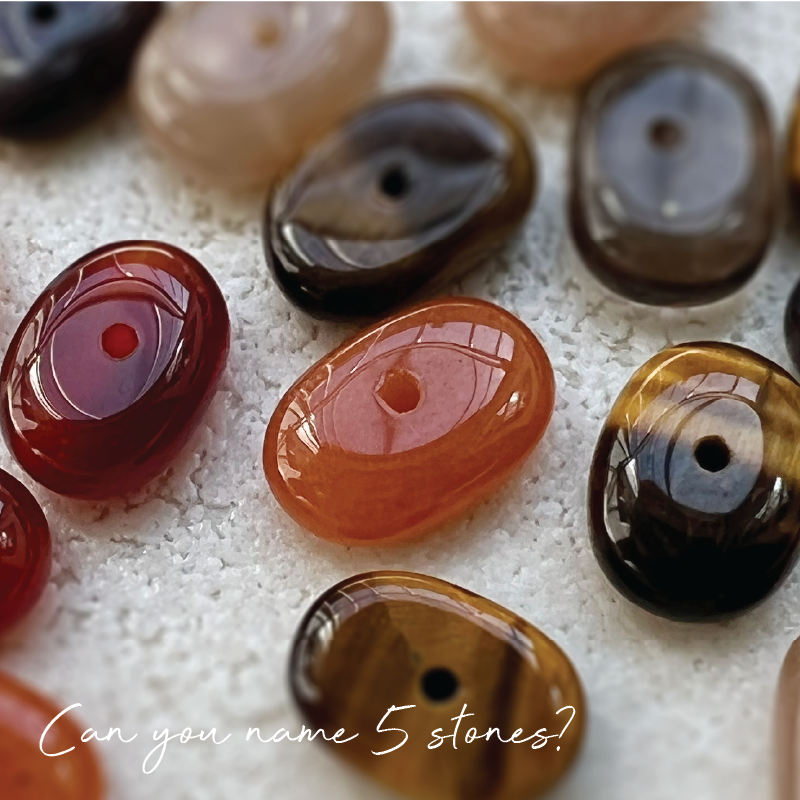 54 x Sacral Chakra Stones Crystal Ritual Necklace - Fertility