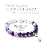Third Eye Chakra Gratitude Bracelet - Intuition & Trust - i Love Chakra